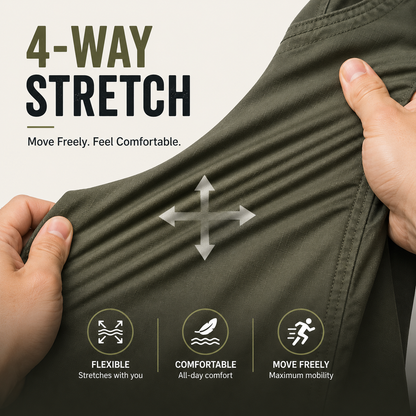 Men’s Tactical Cargo Shorts with Stretch, Storage & Comfort - Buy 2, Get Free Shipping