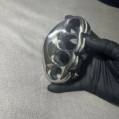 Solid Steel Mirror Knuckle Duster outdoor Broken Window knuckle dusters self defense Self-Defense EDC Tool